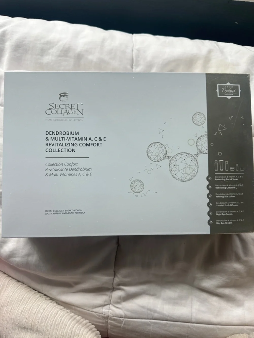 Secret Collagen Dendrobium & Multi-Vitamin Comfort Skincare Set - Brand New